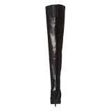 Black Matte 13 cm SEDUCE-3010 Thigh High Boots for Men