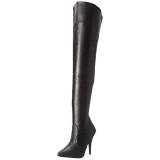 Black Matte 13 cm SEDUCE-3010 Thigh High Boots for Men