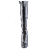 Black Matte 15 cm DOMINA-2000 High Heeled Womens Boots for Men