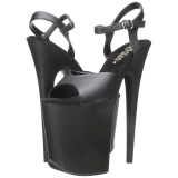 Black Matte 20 cm Pleaser FLAMINGO-809 High Heels Platform