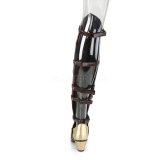 Black Matte 6,5 cm MAIDEN-8830 Cosplay Overknee Boots