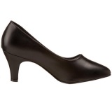 Black Matte 8 cm DIVINE-420W Pumps with low heels