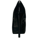 Black Patent 14,5 cm Burlesque TEEZE-06W mens pumps for wide feets