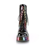 Black Patent 5 cm EMILY-350 demoniacult ankle boots platform