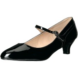 Black Patent 5 cm FAB-425 big size pumps shoes