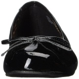 Black Patent ANNA-01 big size ballerinas shoes