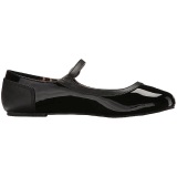 Black Patent ANNA-02 big size ballerinas shoes