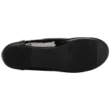 Black Patent ANNA-02 big size ballerinas shoes