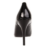 Black Patent Shiny 13 cm SEDUCE-420V pointed toe pumps with high heels