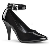 Black Shiny 10,5 cm DREAM-431 High Heel Pumps for Men