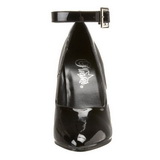 Black Shiny 10,5 cm DREAM-431 High Heel Pumps for Men