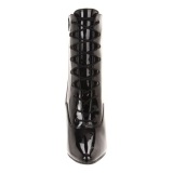 Black Shiny 13 cm SEDUCE-1020 Womens Ankle Boots for Men