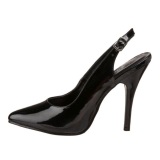 Black Shiny 13 cm SEDUCE-317 High Heel Pumps for Men