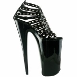 Black Shiny 25,5 cm Pleaser BEYOND-093 High Heels Platform