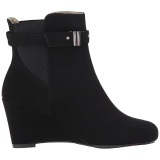 Black Suede 7,5 cm KIMBERLY-102 big size ankle boots womens