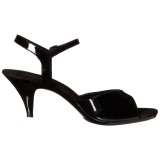 Black Varnish 8 cm BELLE-309 Womens High Heel Sandals