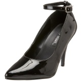 Black Varnished 10 cm VANITY-431 Pumps with low heels