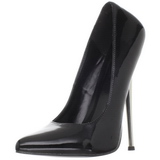 Black Varnished 16 cm DAGGER-01 Women Pumps Shoes Stiletto Heels
