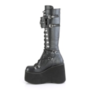 Black Vegan 11,5 cm Demonia KERA-200 goth platform boots