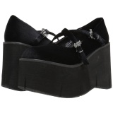 Black Velvet 11,5 cm KERA-10 lolita platform shoes