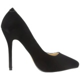 Black Velvet 13 cm AMUSE-20 Pumps High Heels for Men