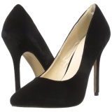 Black Velvet 13 cm AMUSE-20 Pumps High Heels for Men