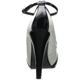 Black White 11,5 cm retro vintage BETTIE-22 Womens Shoes with High Heels