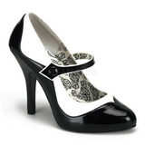 Black White 11,5 cm rockabilly TEMPT-07 womens Shoes with High Heels