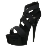 Black elasticated band 15 cm DELIGHT-669 pleaser womens shoes