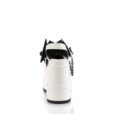 Black vegan boots 13 cm VOID-50 demoniacult knee boots wedges platform