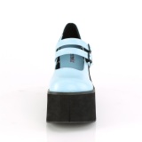 Blue Vegan 11,5 cm DemoniaCult KERA-08 gothic platform mary jane pumps