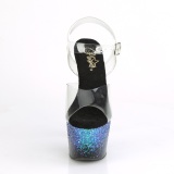 Blue glitter 18 cm ADORE-708SS Pole dancing high heels shoes