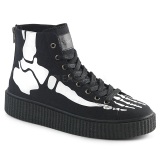 Canvas 4 cm SNEEKER-252 Mens sneakers creepers shoes