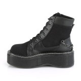 Canvas 5 cm EMILY-114 demoniacult boots platform