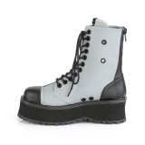 Canvas GRAVEDIGGER-102 demoniacult ankle boots - steel toe combat boots