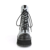 Canvas GRAVEDIGGER-102 demoniacult ankle boots - steel toe combat boots