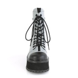 Canvas GRAVEDIGGER-102 demoniacult ankle boots - steel toe combat boots
