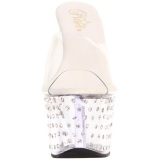 Clear Rhinestone Platform 18 cm STARDUST-701 Women Mules Shoes