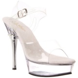 Complete Transparent 14 cm ALLURE-608 Platform High Heels Shoes