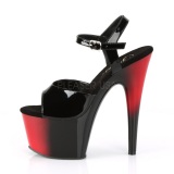 Dual Colored 18 cm ADORE-709BR Platform High Heels Shoes