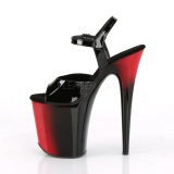 Dual Colored 20 cm FLAMINGO-809BR Platform High Heels Shoes