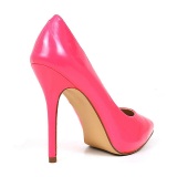 Fuchsia Neon 13 cm AMUSE-20 pointed toe stiletto pumps