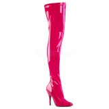 Fuchsia Shiny 13 cm SEDUCE-3000 Thigh High Boots for Men