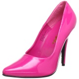 Fuchsia Shiny 13 cm SEDUCE-420 Pumps High Heels for Men