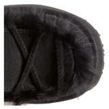 Fur black 13 cm CAMEL-311 chunky heel platform boots