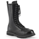 Genuine leather RIOT-14 demonia boots - unisex steel toe combat boots