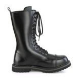 Genuine leather RIOT-14 demoniacult boots - unisex steel toe combat boots