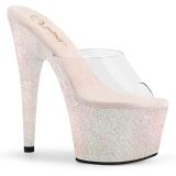 Glitter platform 18 cm ADORE-701HMG Exotic stripper high heel mules