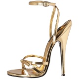 Gold 15 cm DOMINA-108 transvestite shoes