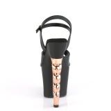 Gold 18 cm IRONGRIP-709 Platform Brass Knuckles High Heels Shoes